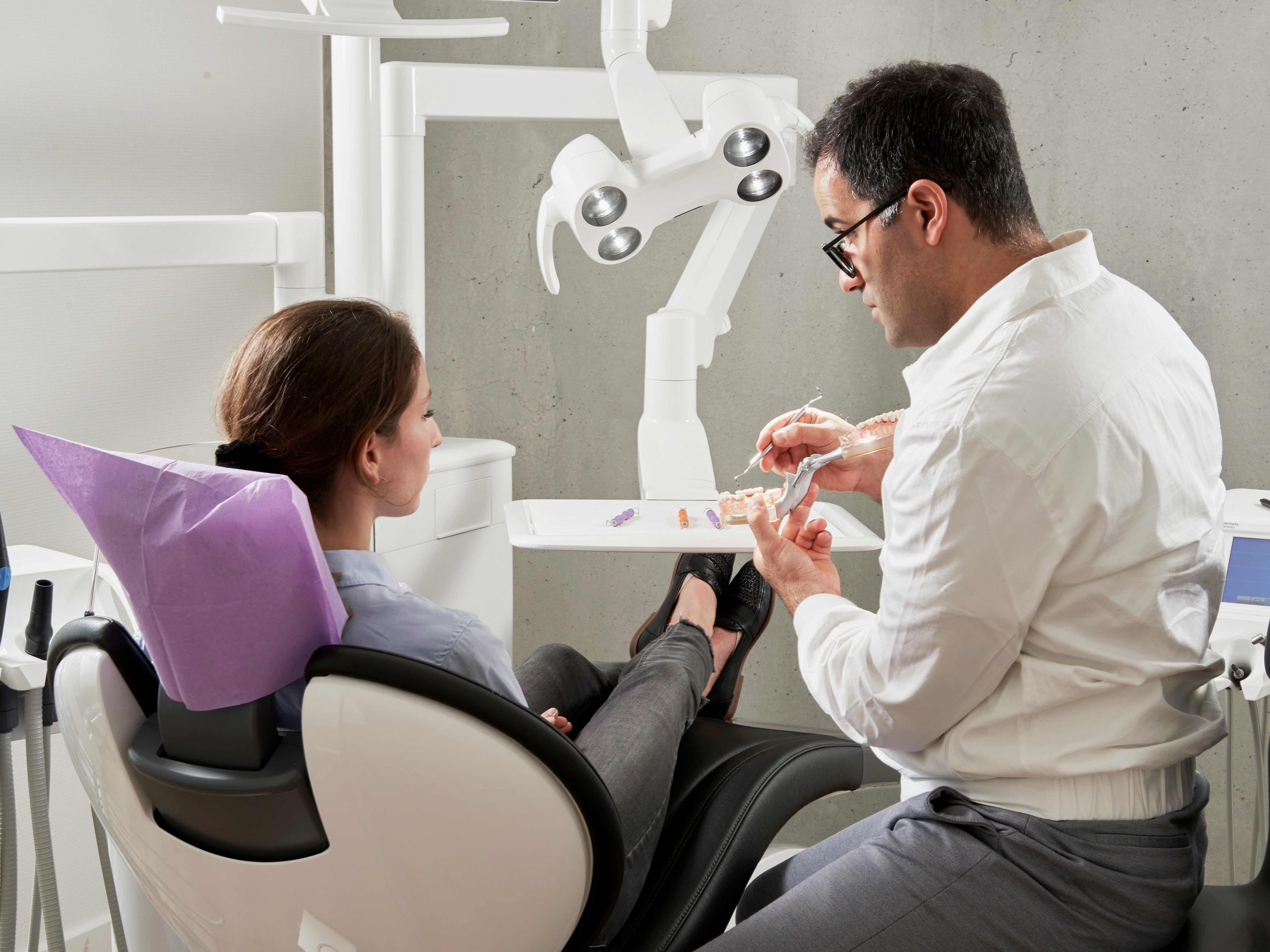 Sala de tratamiento dental Clínica Lavanda Vilamar del Segura